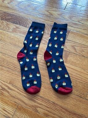 ✨3/$10 Maker’s Mark Crew Socks Navy